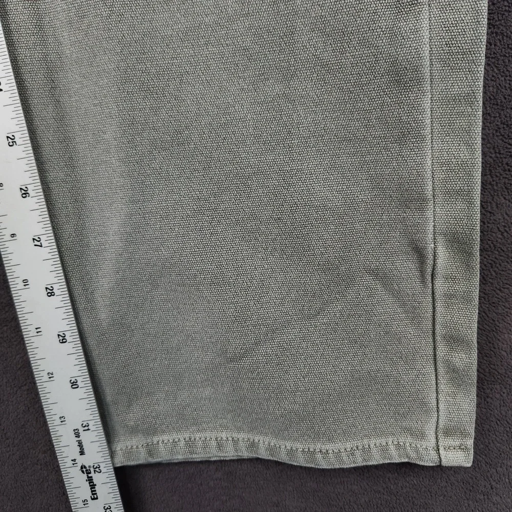 WeSC Carpenter Pants Mens 36x32 Sage Green Canvas Utility Workwear P115986T